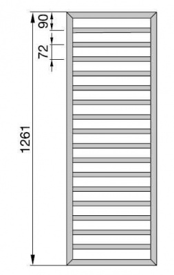 Бытовой полотенцесушитель от горячей воды Zehnder Subway лесенка SUBC-130-045 45x126,1 см